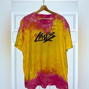 Men’s Levi’s Tshirt pink and yellow tie dye